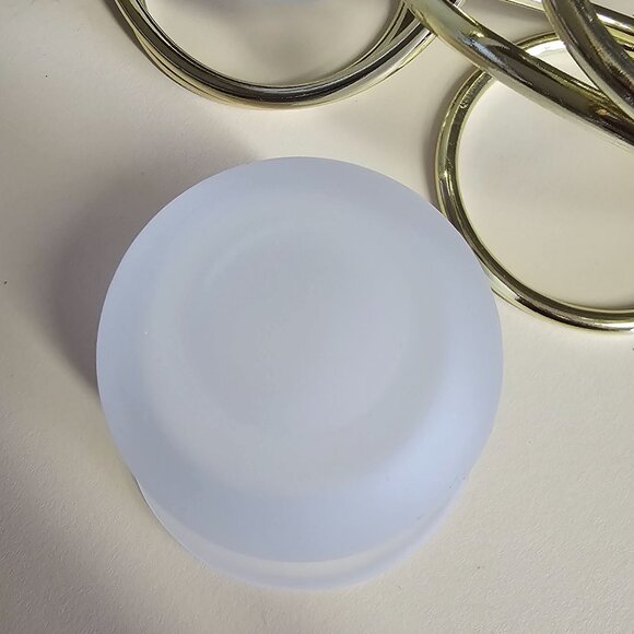 PartyLite Gemini Votive Candle Holder 3.5" gold holders frosted glass glam gold - Picture 10 of 14